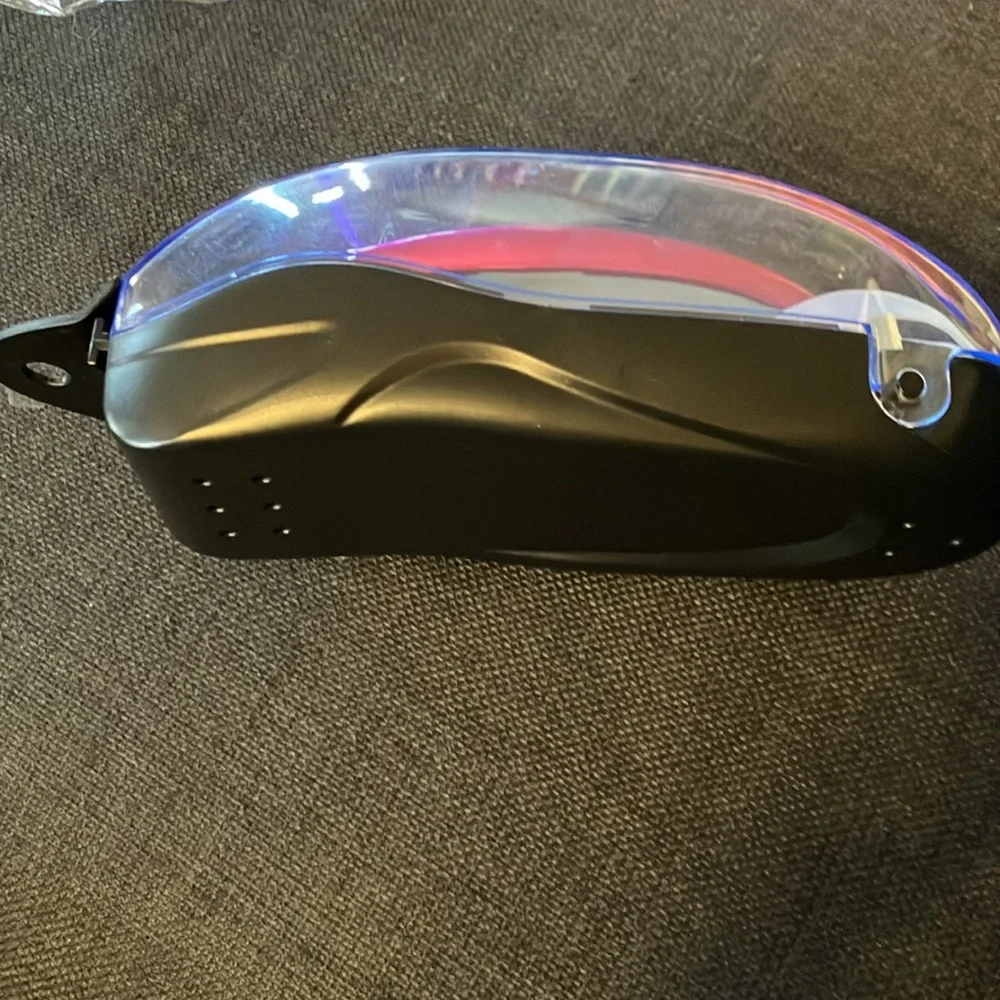Premium Polarized Big Large Frame Swim Goggles Anti Fog/UV. Pink shiny frame