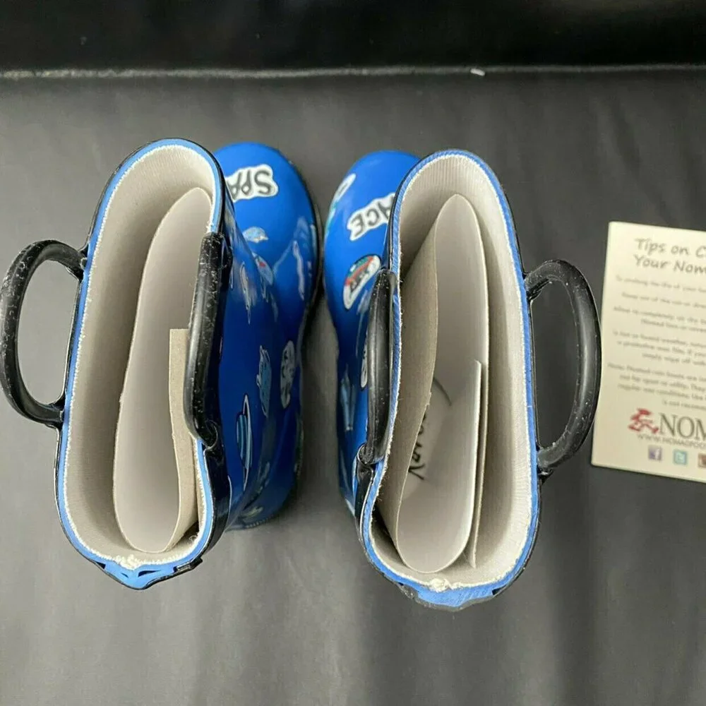 NIB Nomad Space Alien Rain Boots Kids size 12
