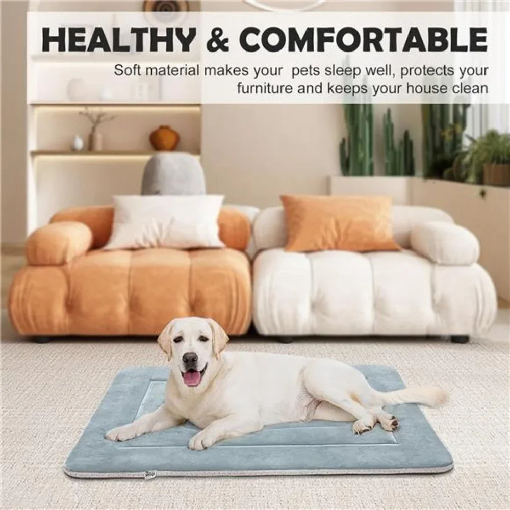 Dog Bed Soft Dog Crate Bed Pad Mat 36 in Non Slip Bottom Washable Dog Beds