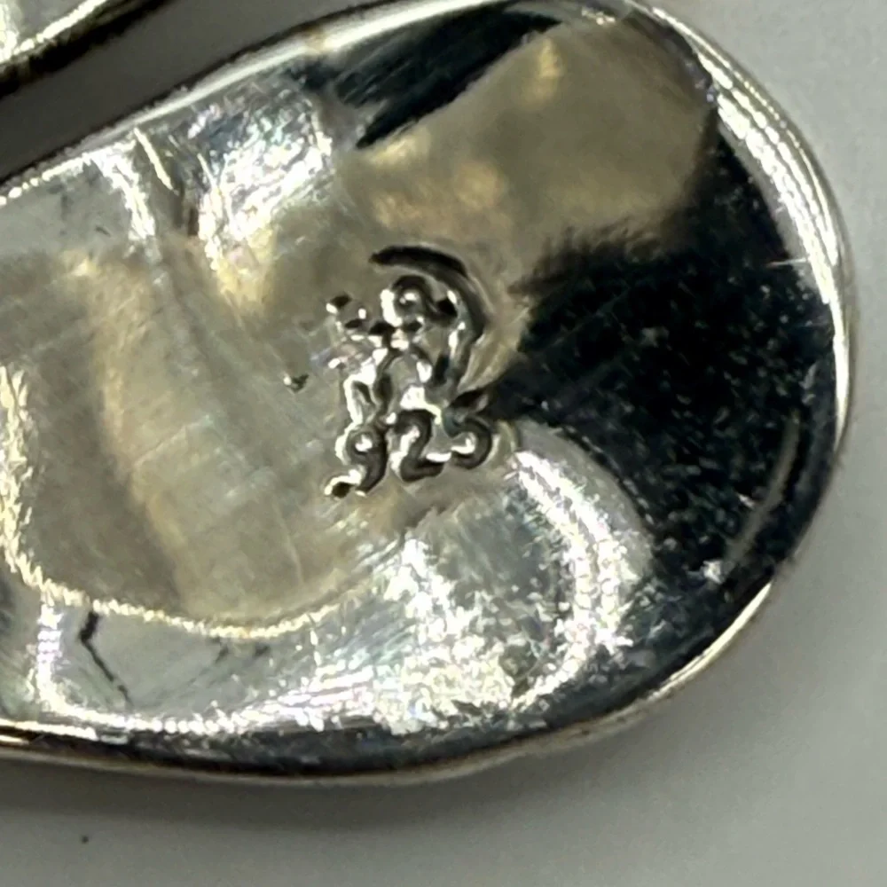 Navajo Sterling Silver Feather Wrap Ring by Etta Berim Twin Turquoise Cabochons