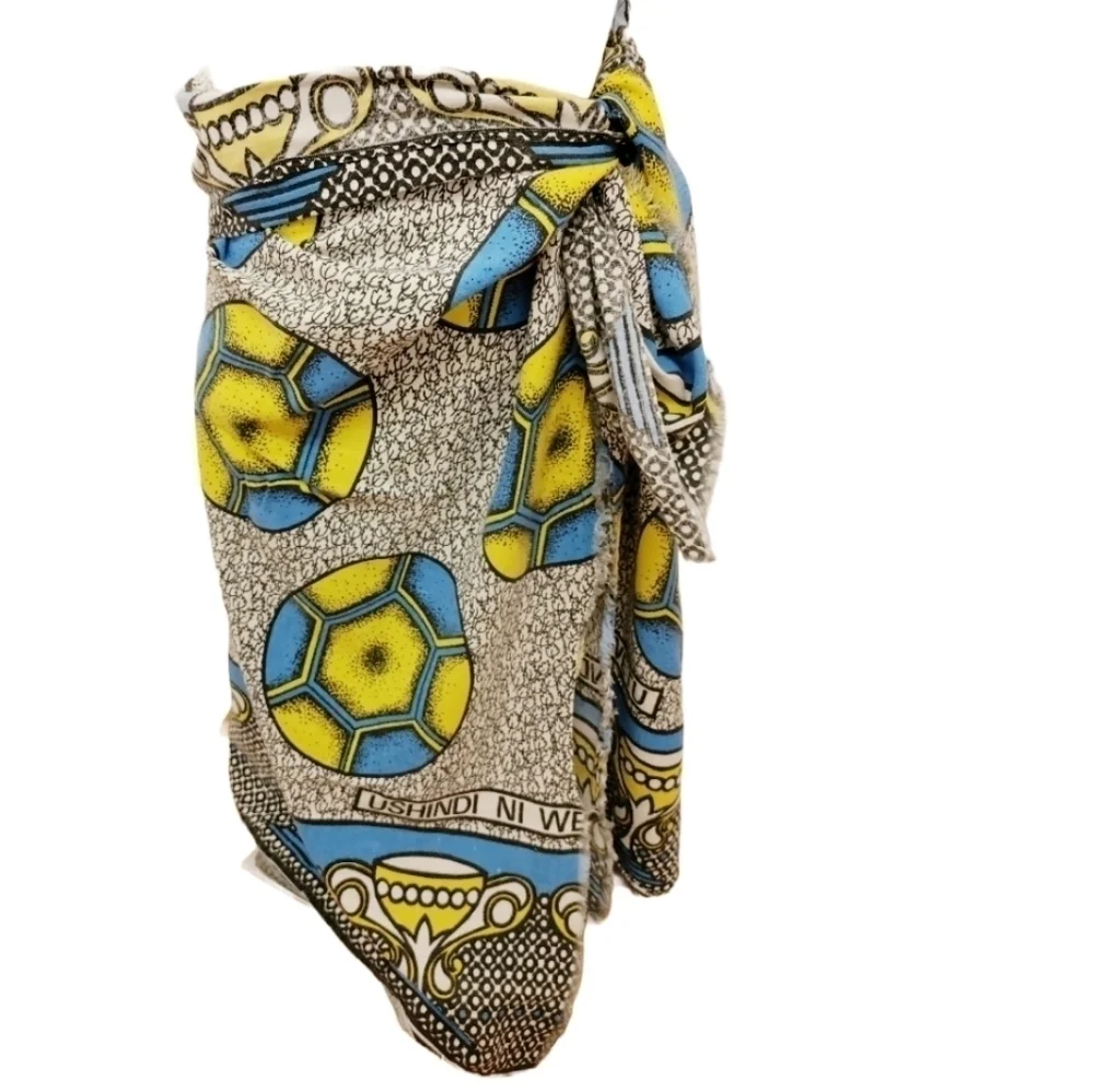 AFRICAN MASAI Kenya Katenge Cotton Soccer Fabric Wrap Scarf Towel