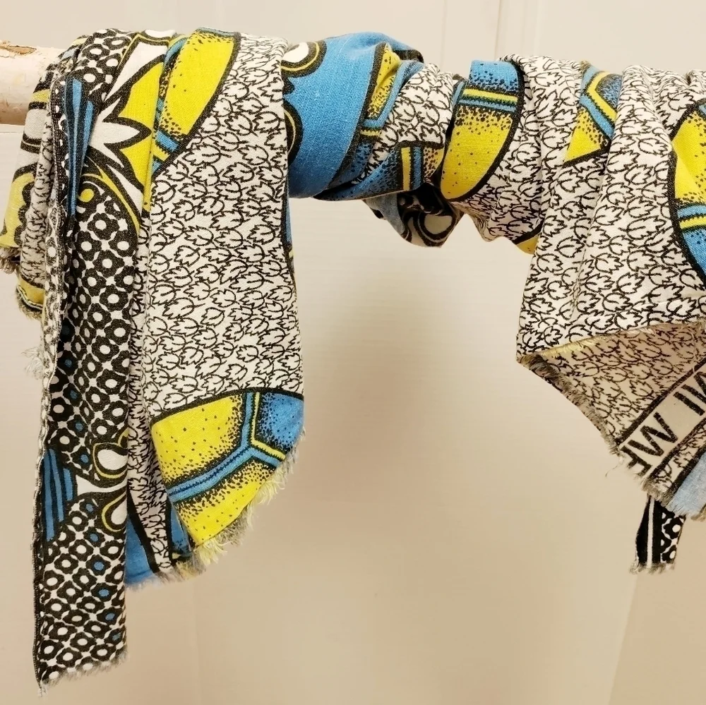 AFRICAN MASAI Kenya Katenge Cotton Soccer Fabric Wrap Scarf Towel