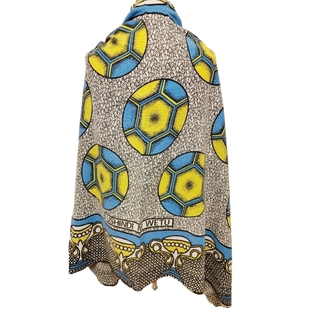 AFRICAN MASAI Kenya Katenge Cotton Soccer Fabric Wrap Scarf Towel