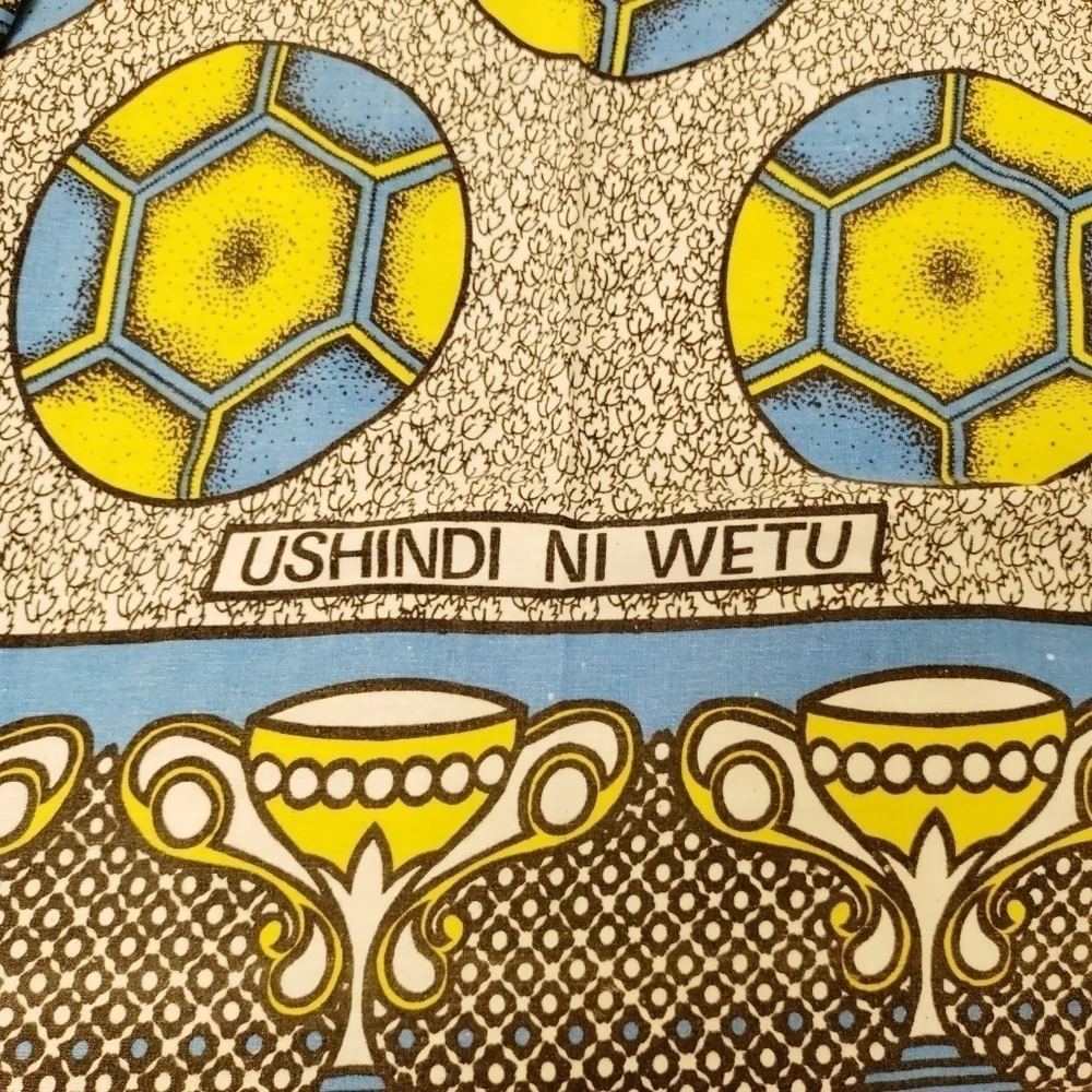 AFRICAN MASAI Kenya Katenge Cotton Soccer Fabric Wrap Scarf Towel