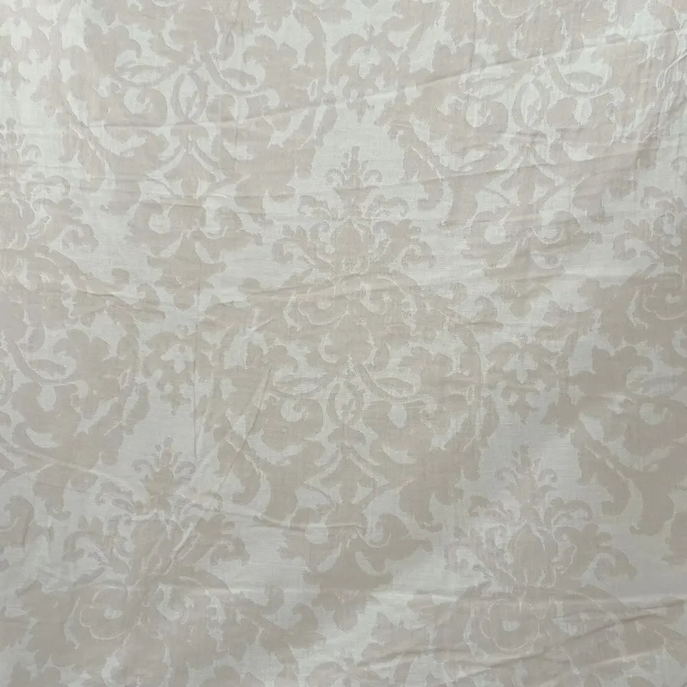 Pottery Barn Jacquard Medallion King Duvet Cover Blush Pink / Cream