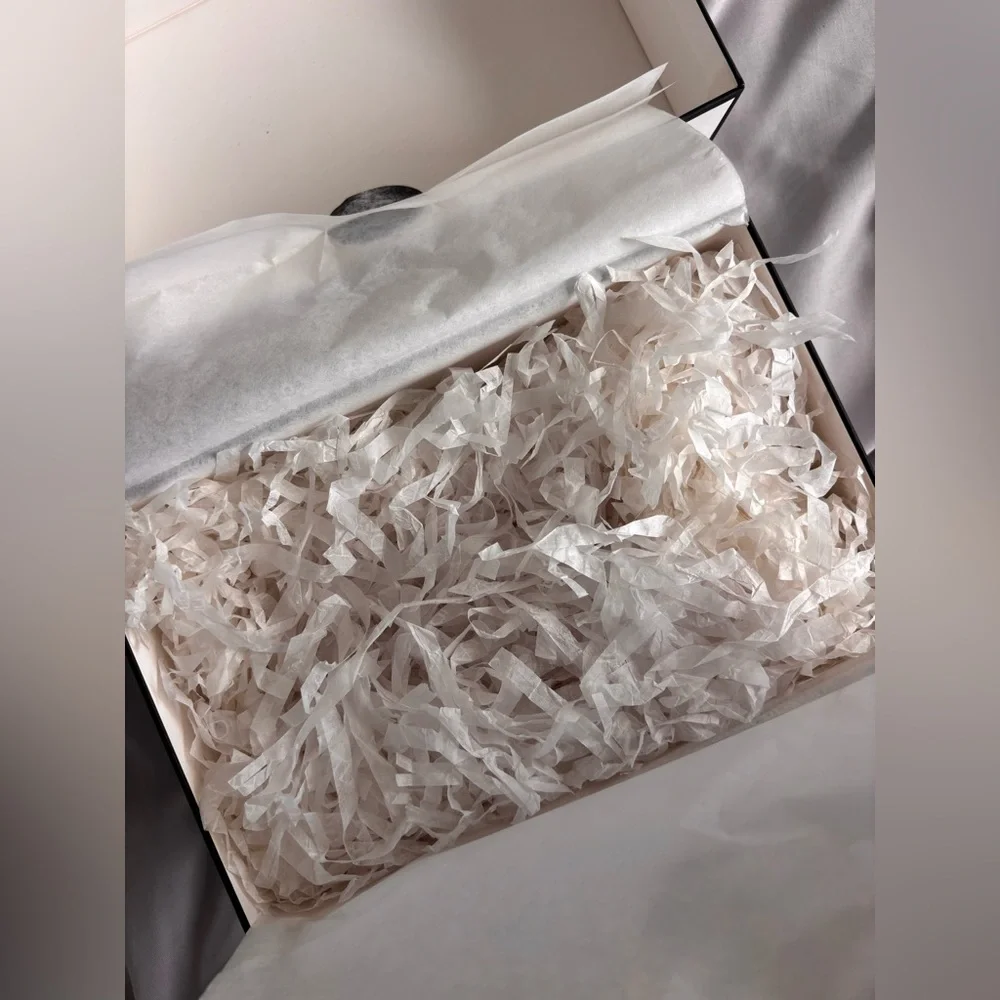 Chanel White Gift Box with Tissue Paper and Sticker Empty