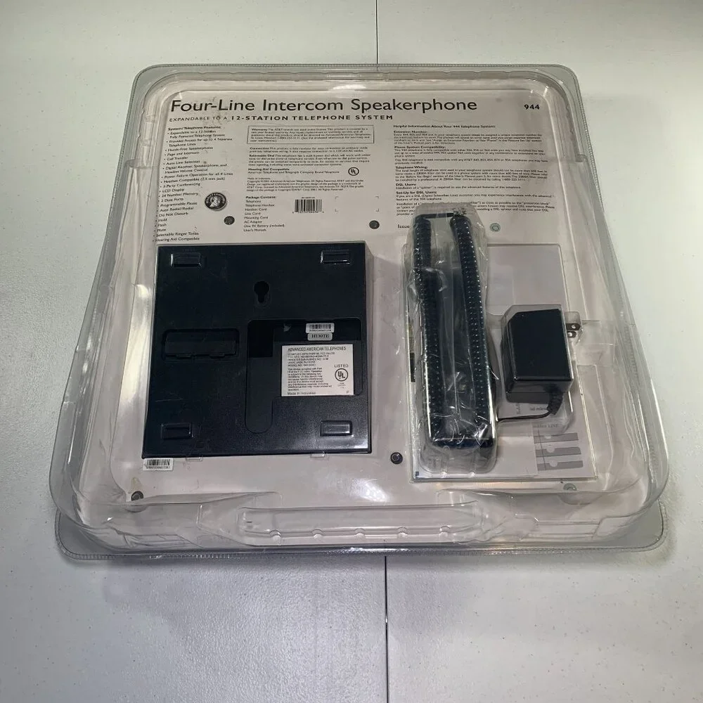 AT&T 944 Four-Line Intercom Speakerphone 2001 Brand New