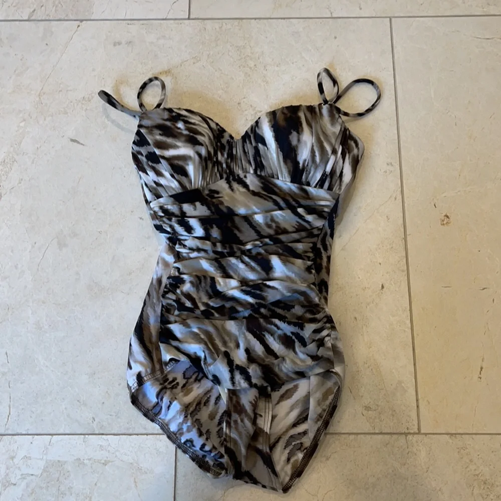 Magicsuit snow leopard print one piece swimsuit