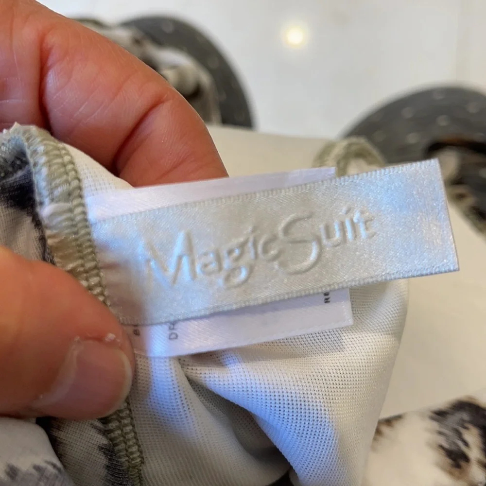 Magicsuit snow leopard print one piece swimsuit