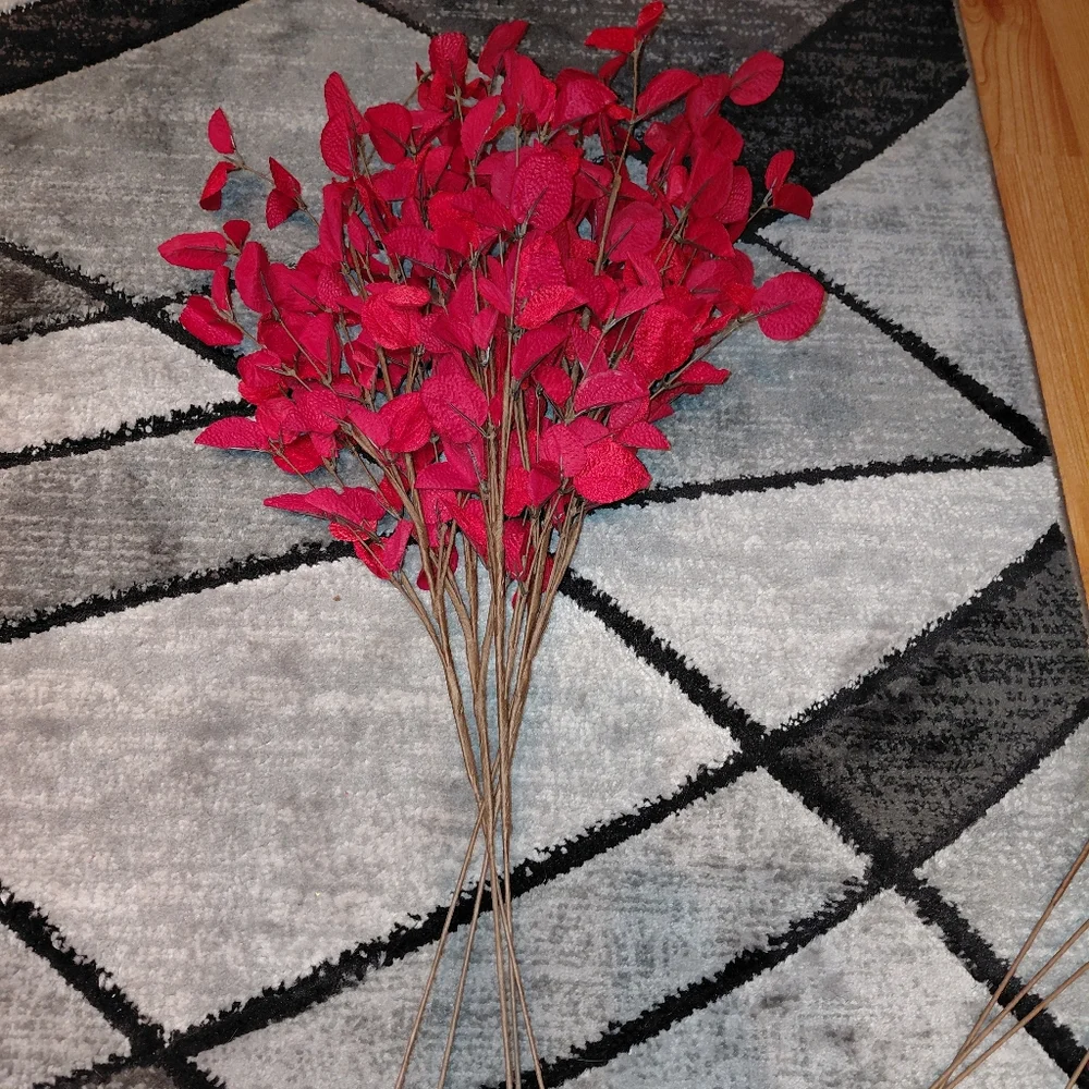 Huge Bundle Of Brand New Beautiful Mixed Faux Roses, Eucalyptus Etc Over 50 Pcs!