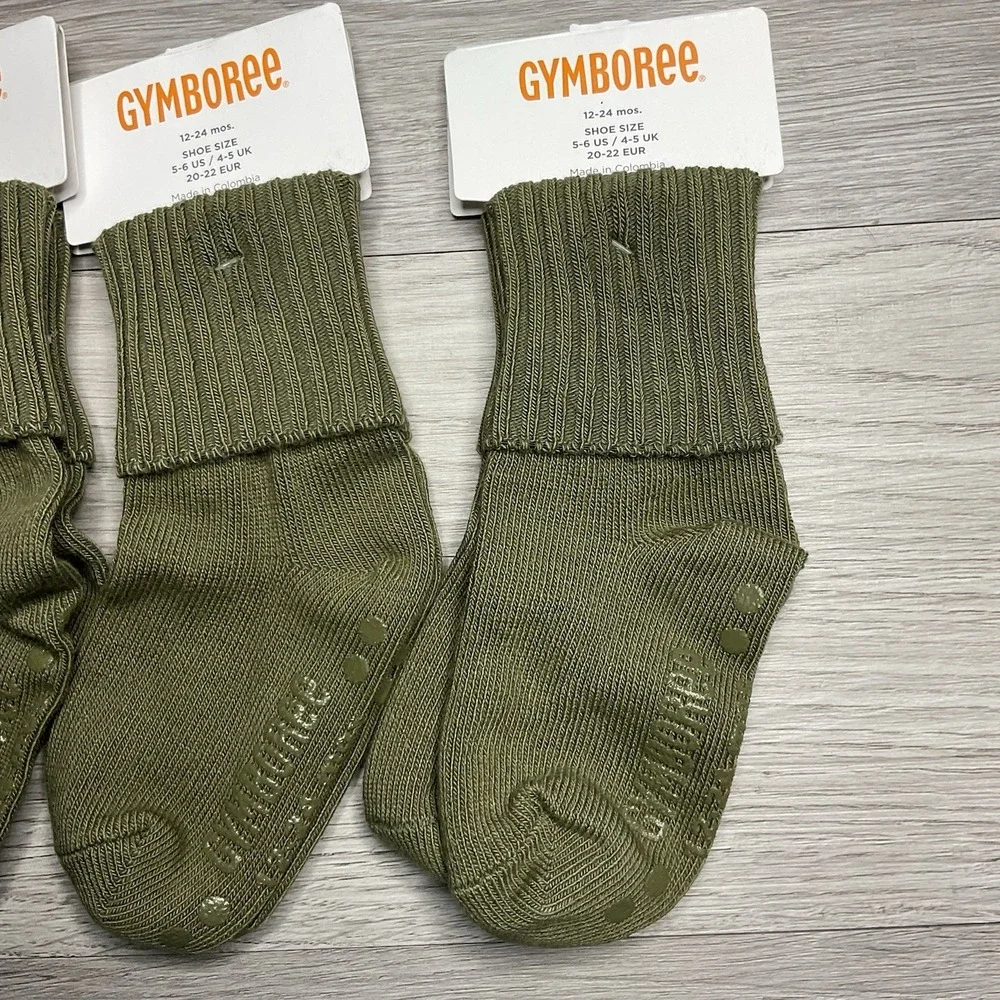 Gymboree‎ Basic Green Boys Size 12-24 M Socks NWT