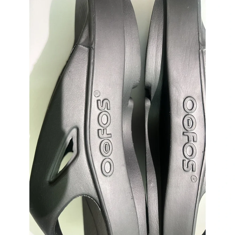 OOFOS Slide Impact Absorption Recovery Sandals, Size M11/W13 - Black EU44