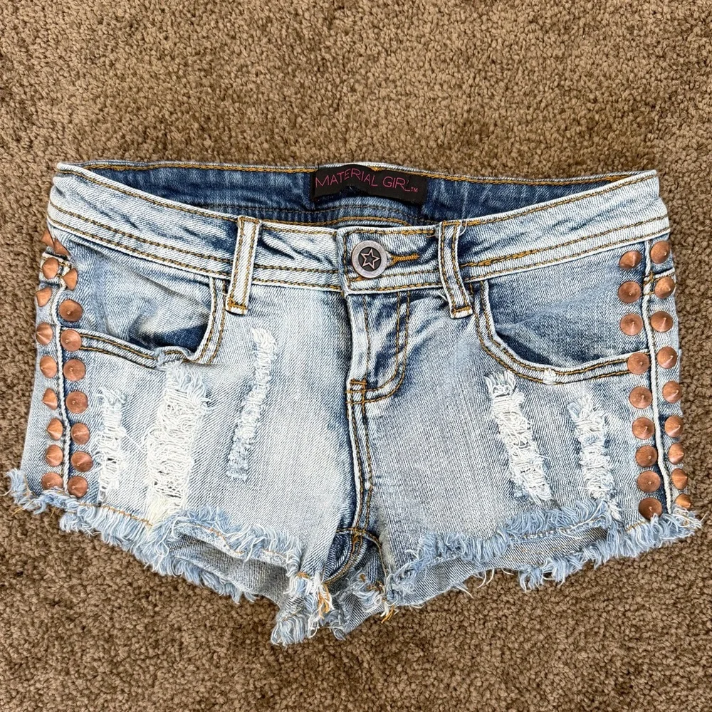 Distressed Denim Shorts