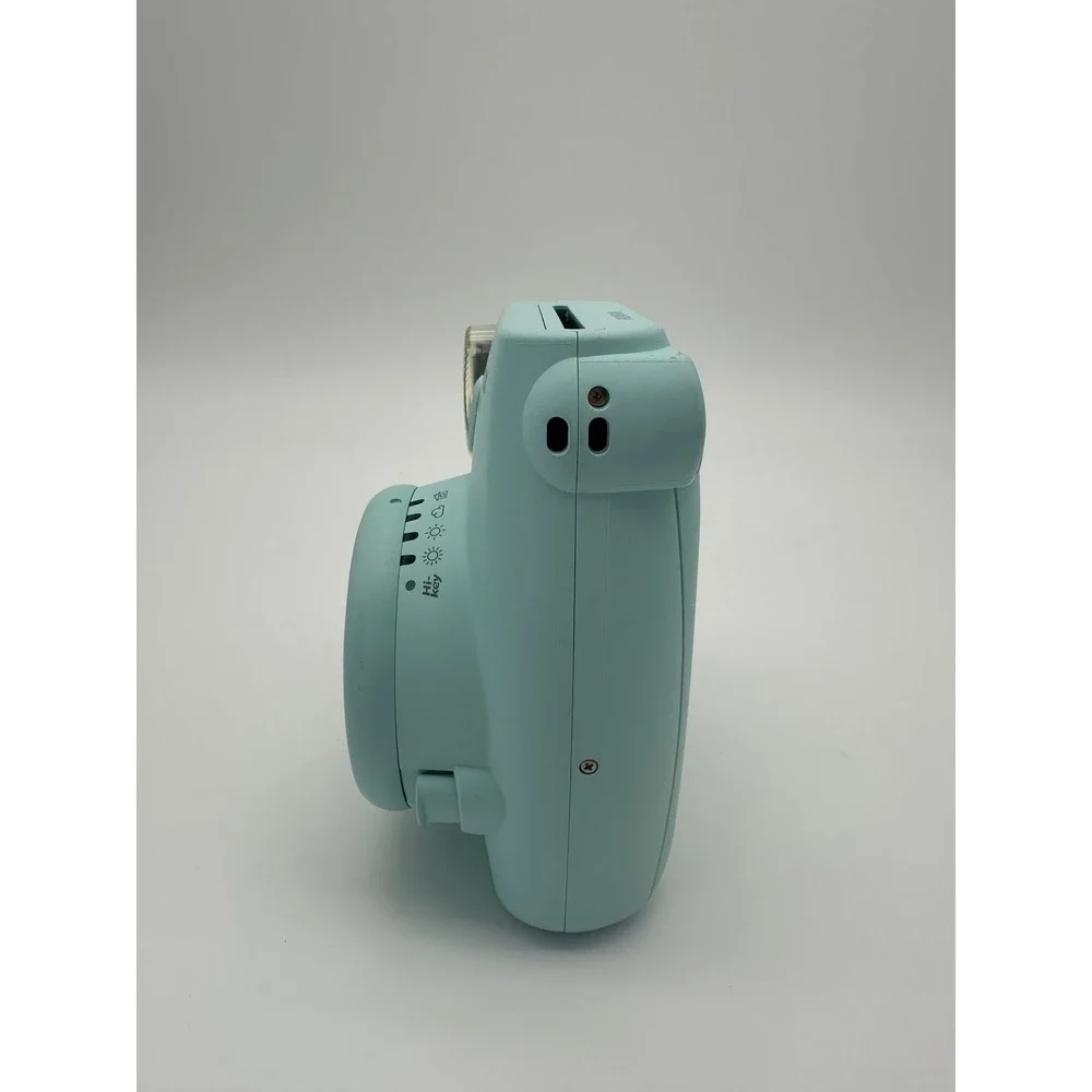 Fujifilm Instax Mini 9 Instant Camera Ice Blue with Clear Glitter Case