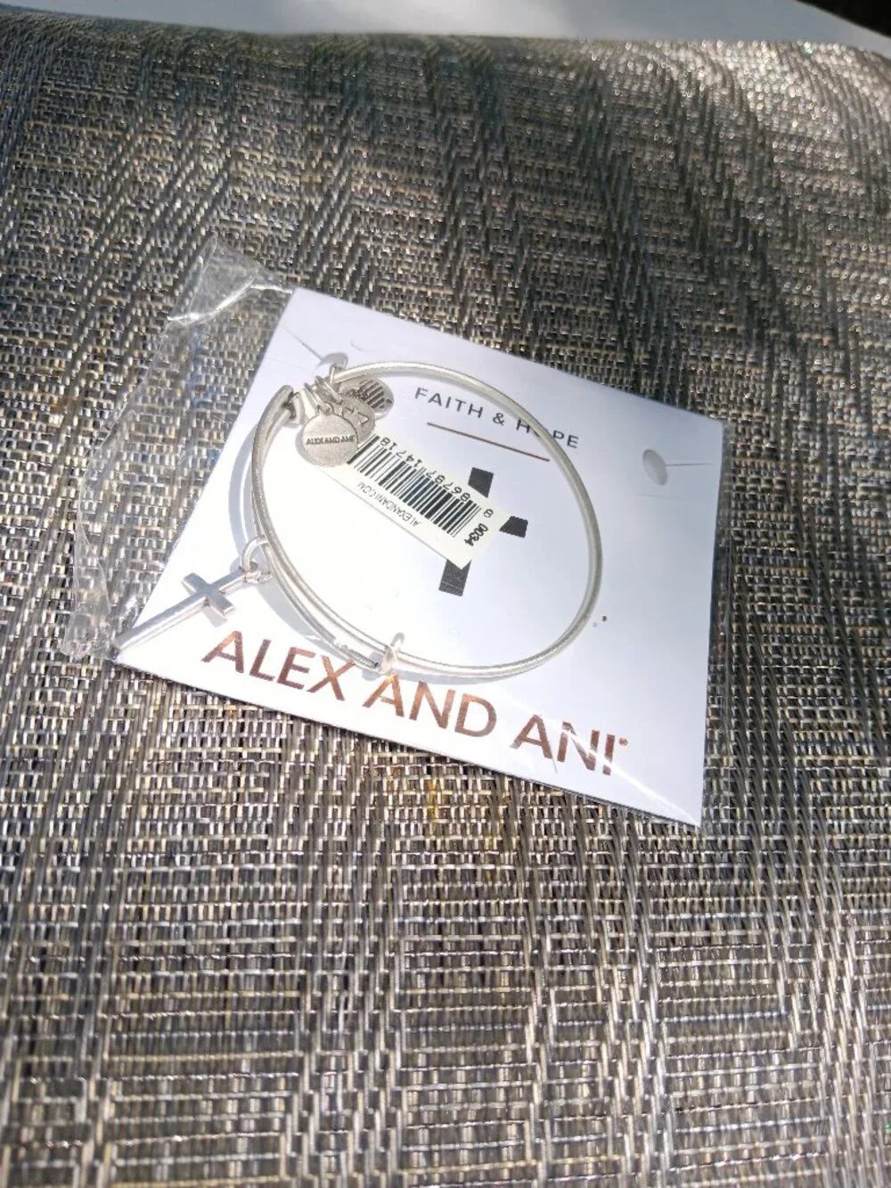 Alex and Ani cross bracelet