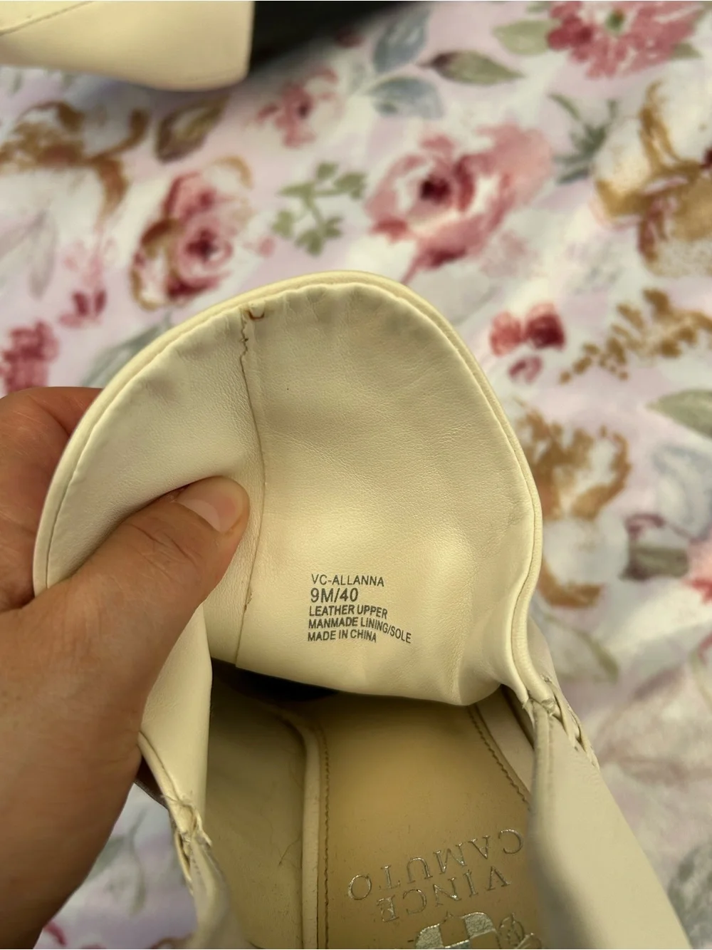 Vince Camuto Alanna Peep Toe Leather Booties Ivory Cream Size 9M