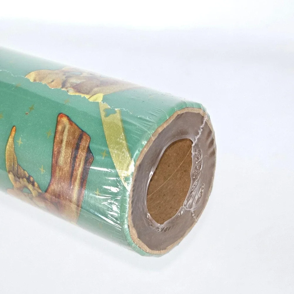 M. J. Hummel Christmas Wrapping Paper 40 sq ft Vintage 1993 Flying Angels Sealed