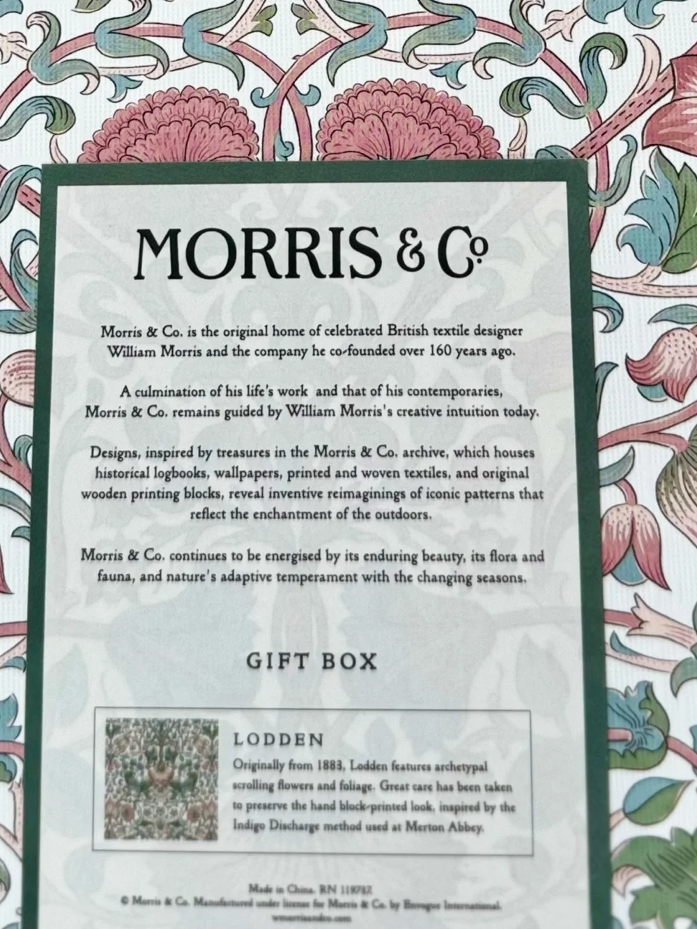 Morris & Co. Lodden 10.5-Inch Keepsake Box