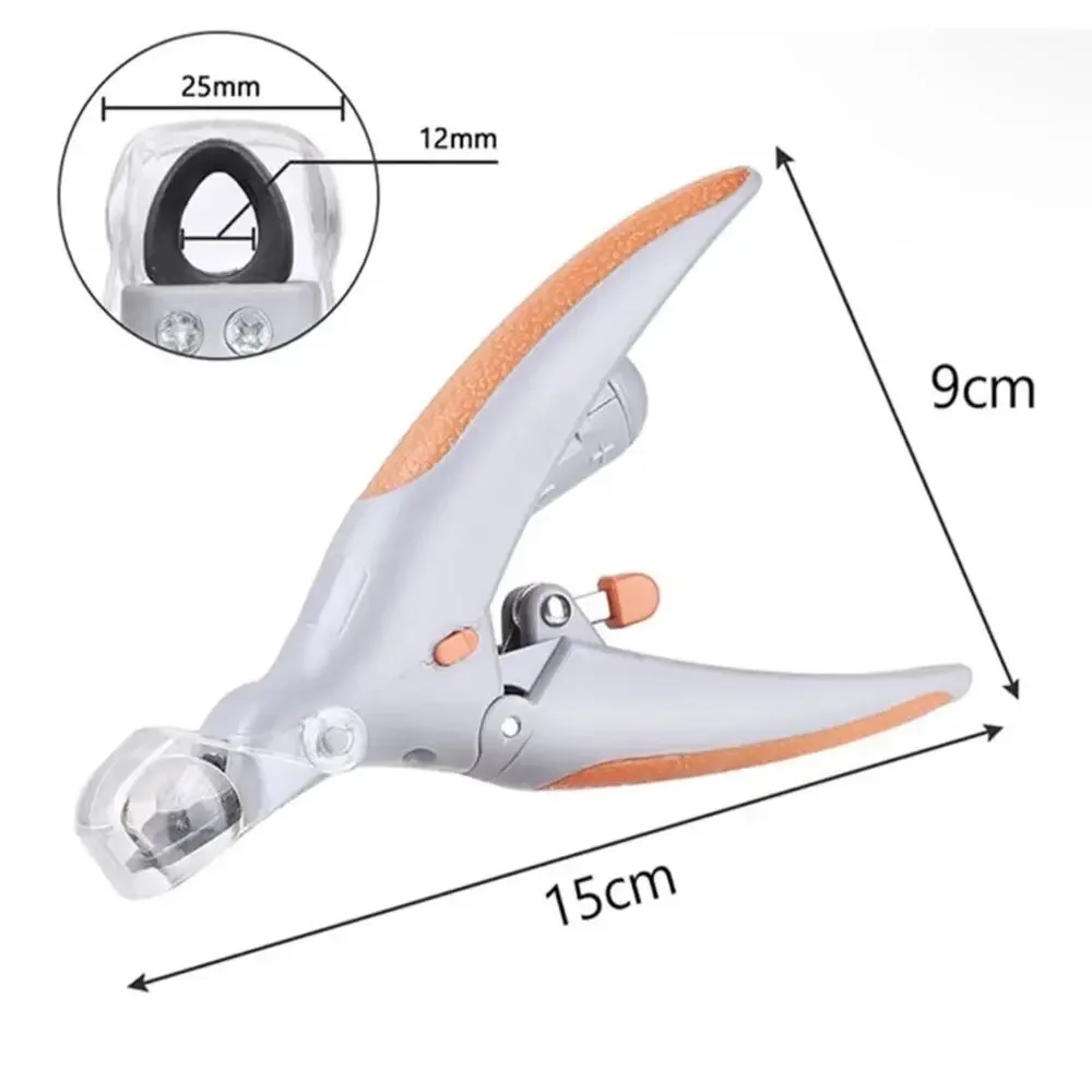 Pet Nail Clipper, 5X Magnification Pet Nail Scissor Safe with LED Light