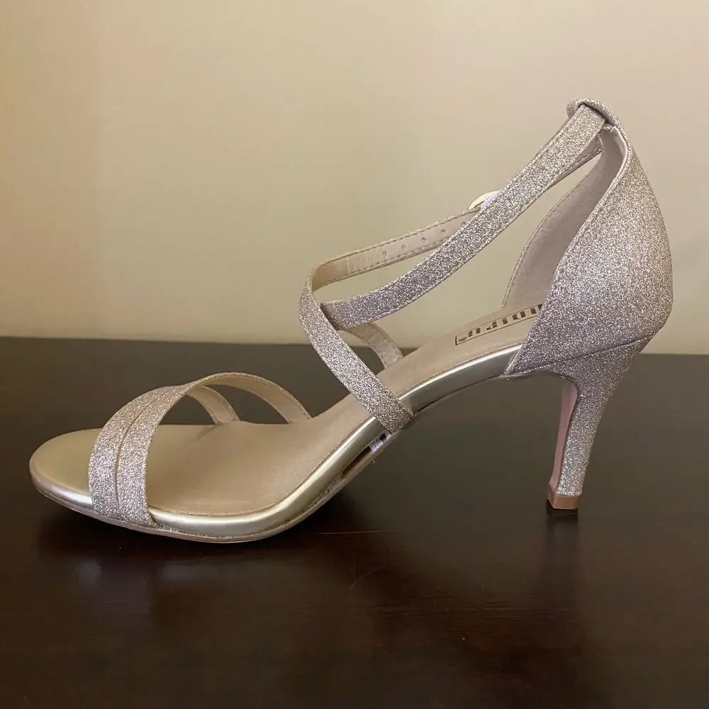 IDIFU Women's Heels Ankle‎ Strap Wedding Shoes