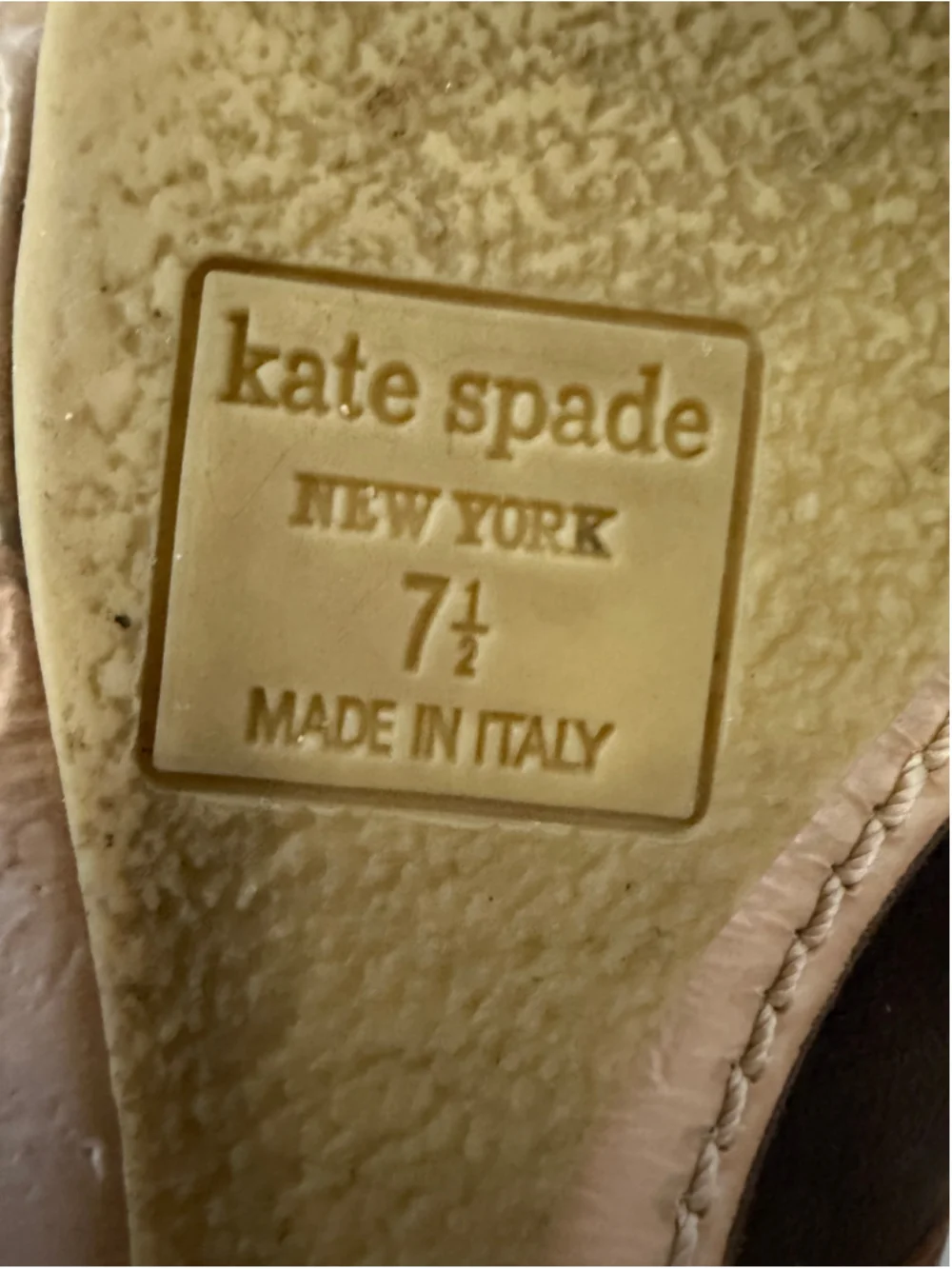 Kate Spade Brown Suede Shearling Lined Mary Jane Shoes Women’s Size 7.5 Ital