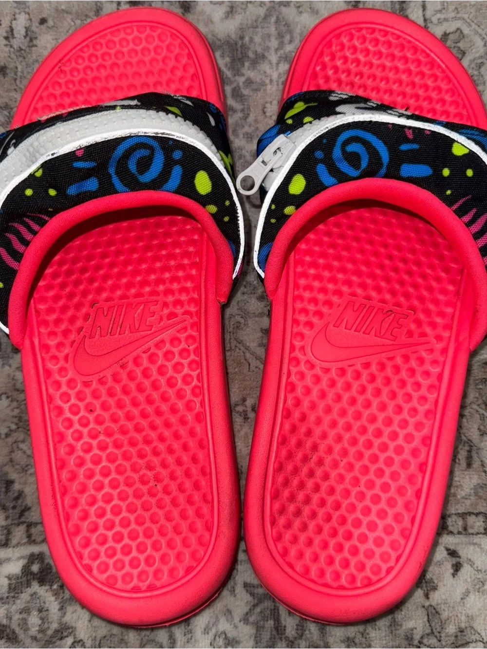 Nike Benassi Slide Fanny Pack Sandal Men’s Size 8 JDI Print CJ2967-600