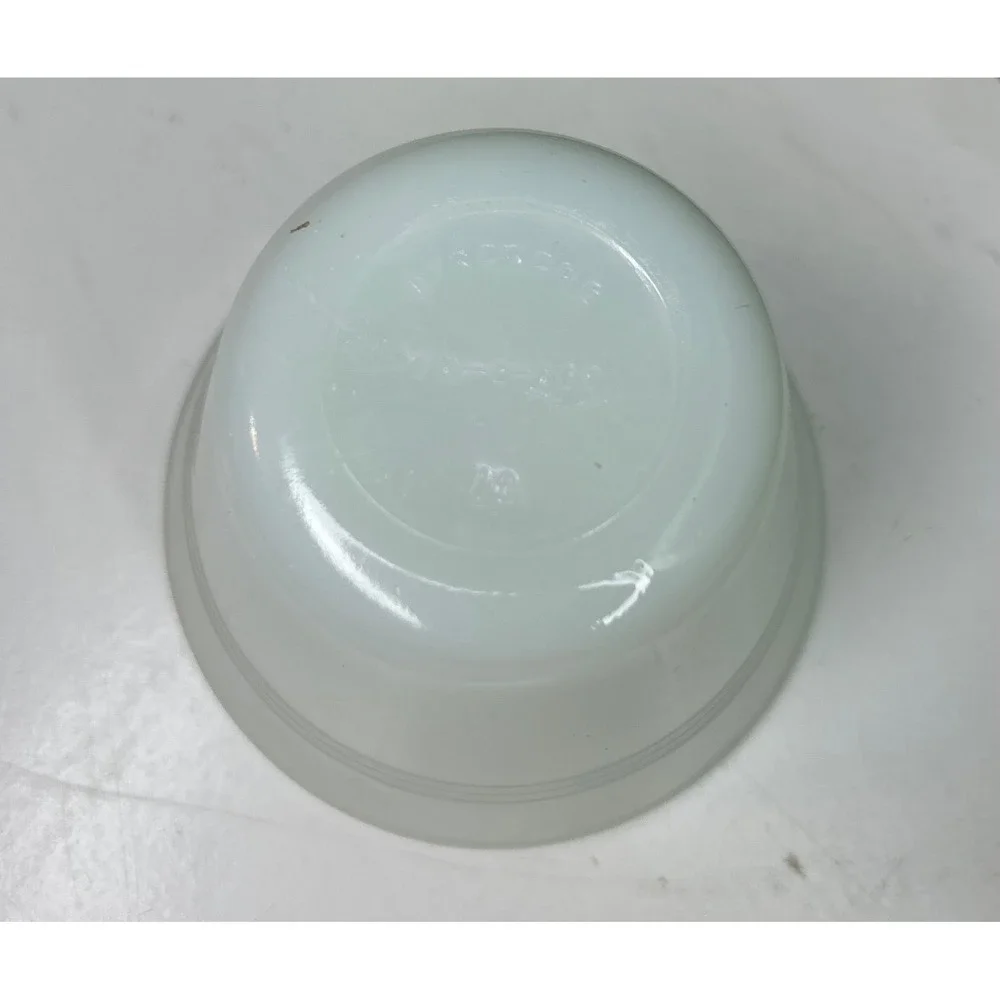 Vintage Pyrex Blue Onion Milk Glass Custard Cup Ramekin White 6oz 462 Bowl USA
