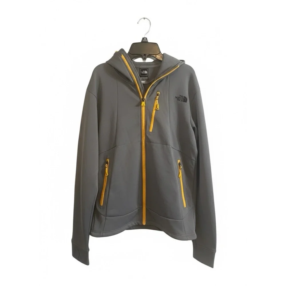 🔥The North Face‎ 🤑Steep Series Hoodie Flash Dry Full Zip Grey Yellow Men's S