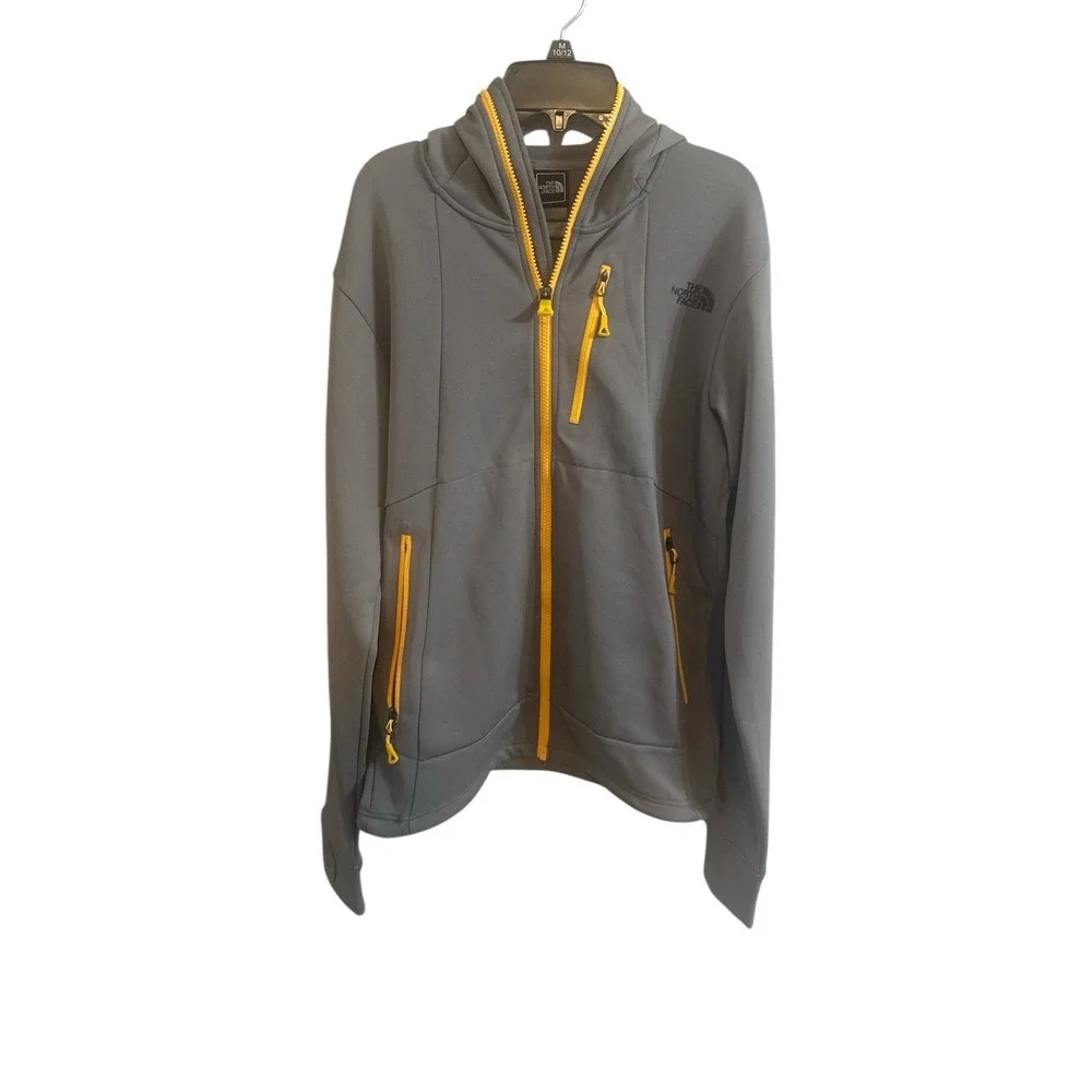 🔥The North Face‎ 🤑Steep Series Hoodie Flash Dry Full Zip Grey Yellow Men's S