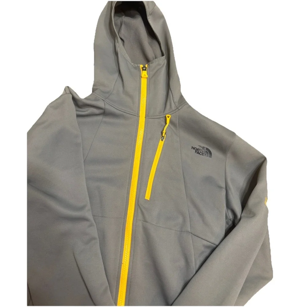 🔥The North Face‎ 🤑Steep Series Hoodie Flash Dry Full Zip Grey Yellow Men's S