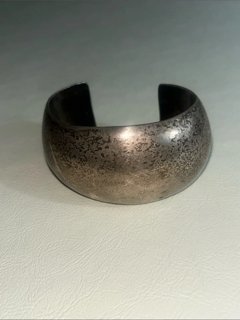 Arturo Riveras Textured Sterling Silver Cuff Bracelet