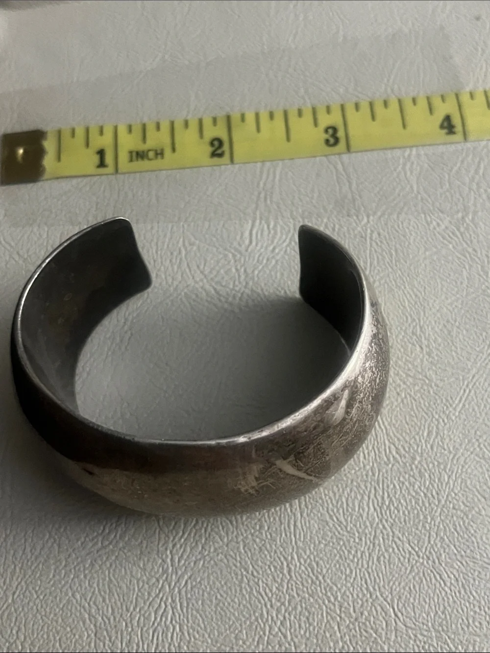 Arturo Riveras Textured Sterling Silver Cuff Bracelet