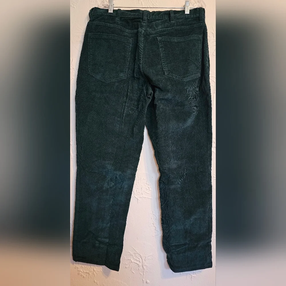 NWT Mens 37x29 Lands' End Slim Stretch Corduroy Pant Deep Balsam