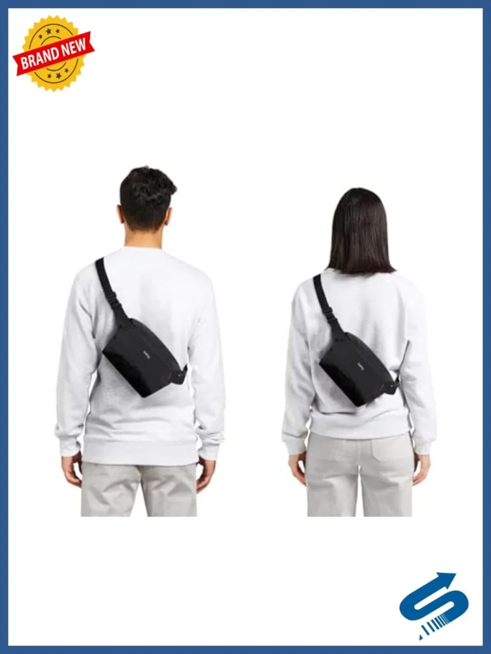 Lightweight Durable Recycled Nylon Crossbody Sling Bag