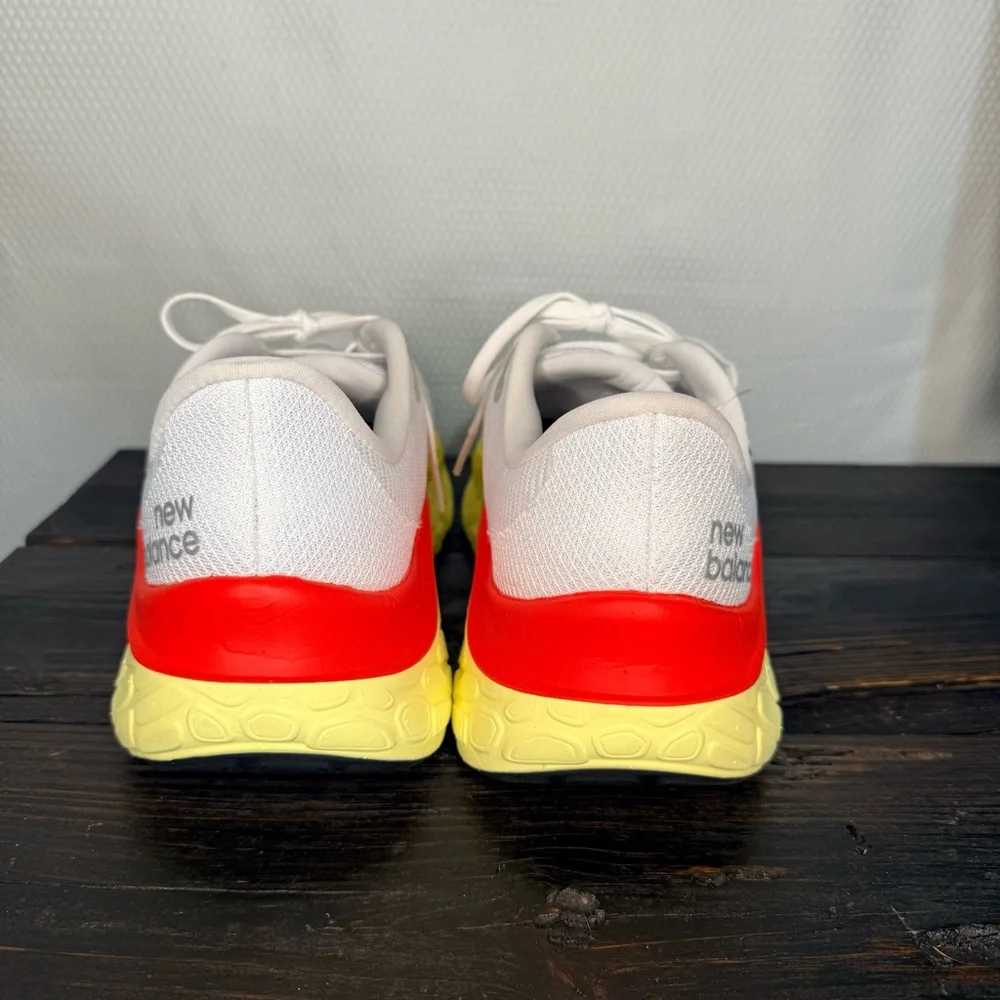 New Balance White and Yellow Athletic Shoes