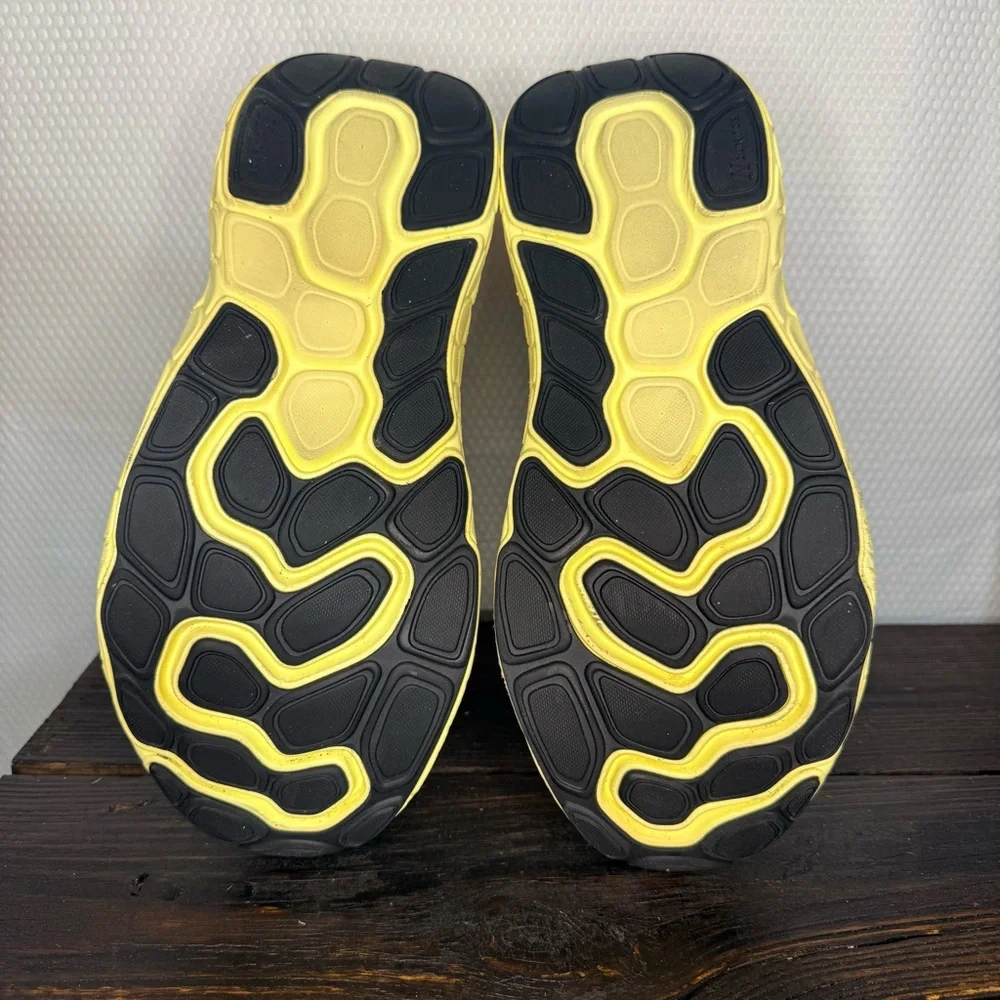 New Balance White and Yellow Athletic Shoes