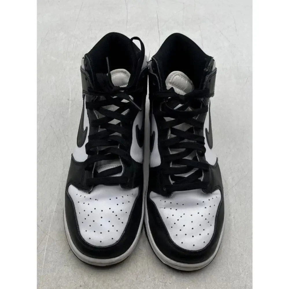 Nike Dunk High Panda Mens Black White Leather High Top Sneakers Size 8.5