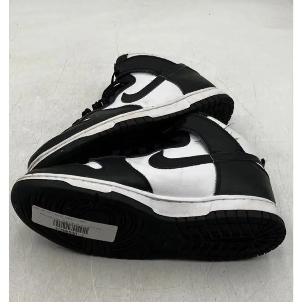 Nike Dunk High Panda Mens Black White Leather High Top Sneakers Size 8.5