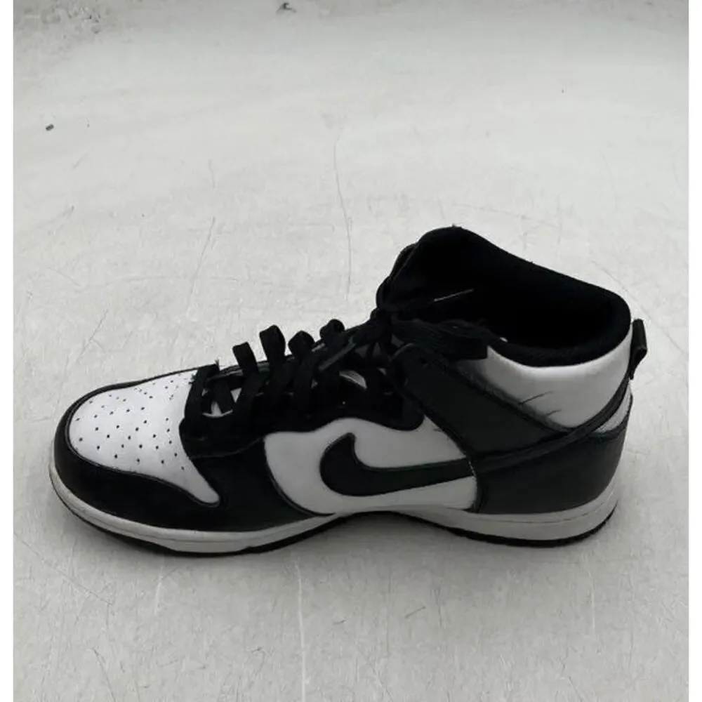 Nike Dunk High Panda Mens Black White Leather High Top Sneakers Size 8.5