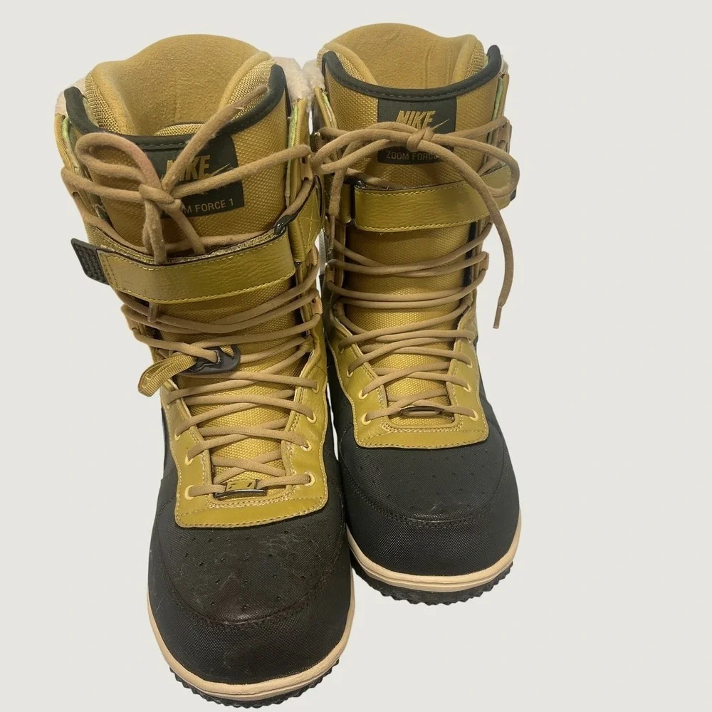 Nike Snowboard Boots Mens 12 Olive Zoom Force 1 334841-700 Winter Sport Gorpcore