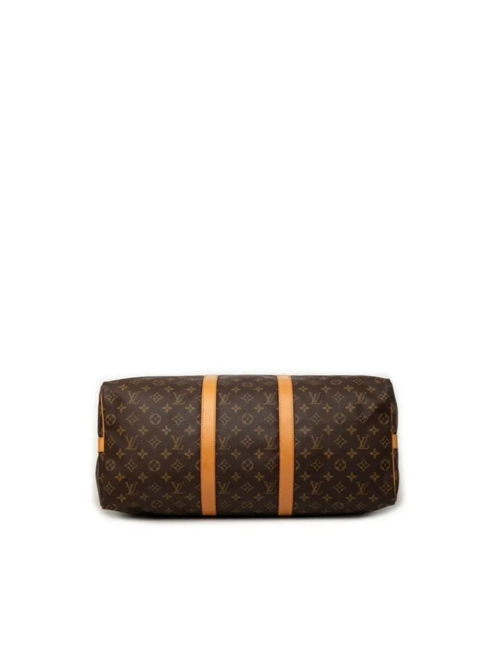 Louis Vuitton Monogram Keepall Bandouliere 50 Boston Bag 2-Way Brown Leather