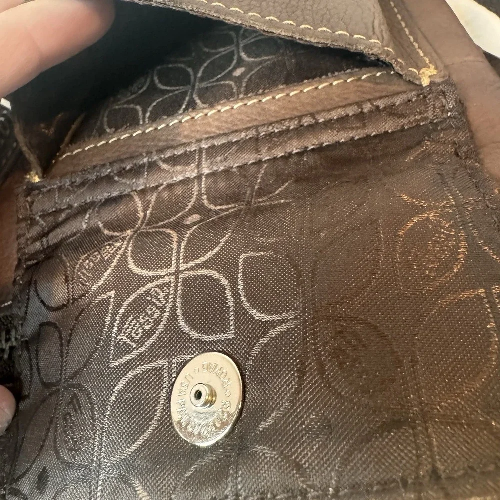 FOSSIL Sutton Shoulder Crossbody Bag Espresso Adjustable Strap 12 x 12 Key