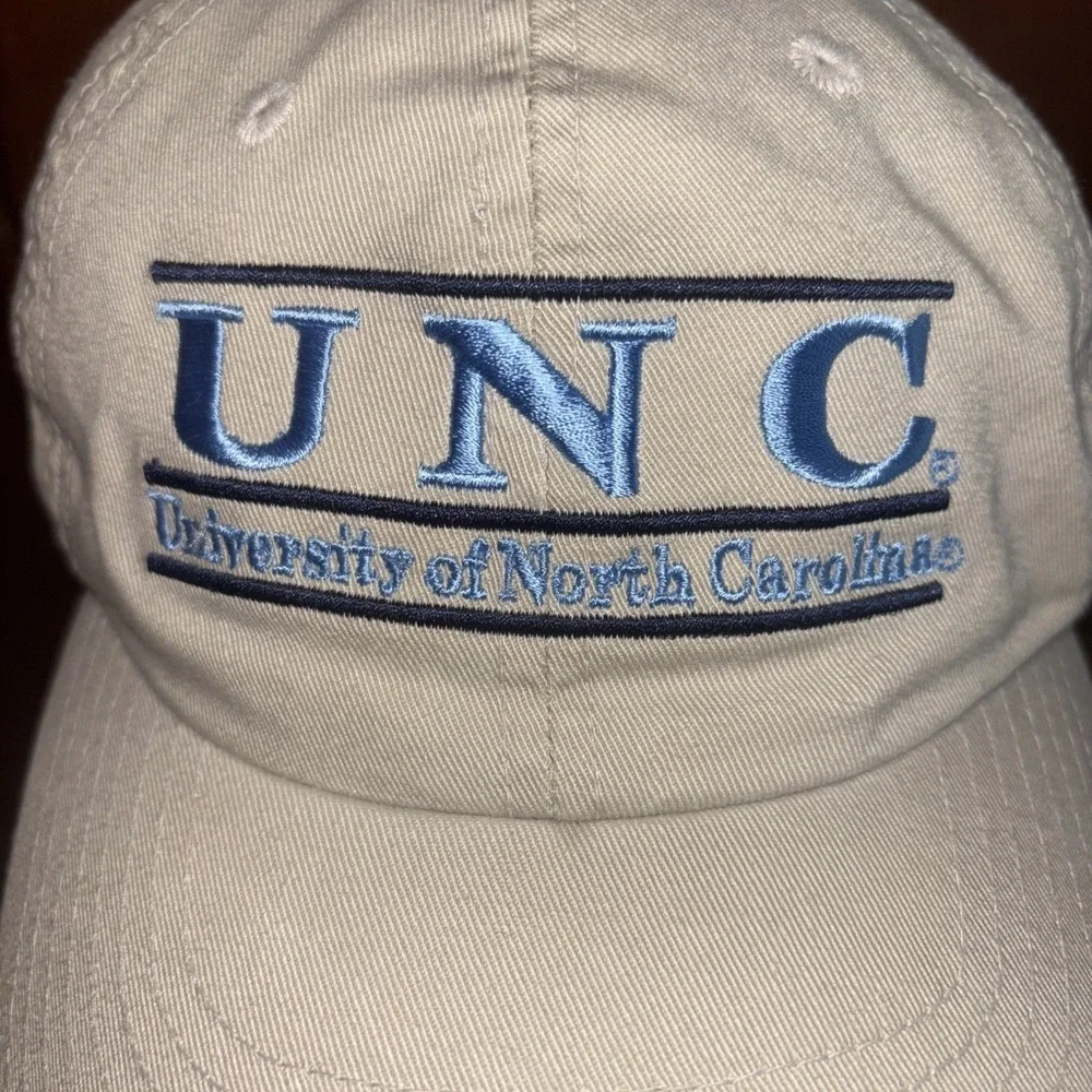 NWT‎ North Carolina Tarheels Dad Hat Cap Tan The Game Split Bar UNC 90s Vintage