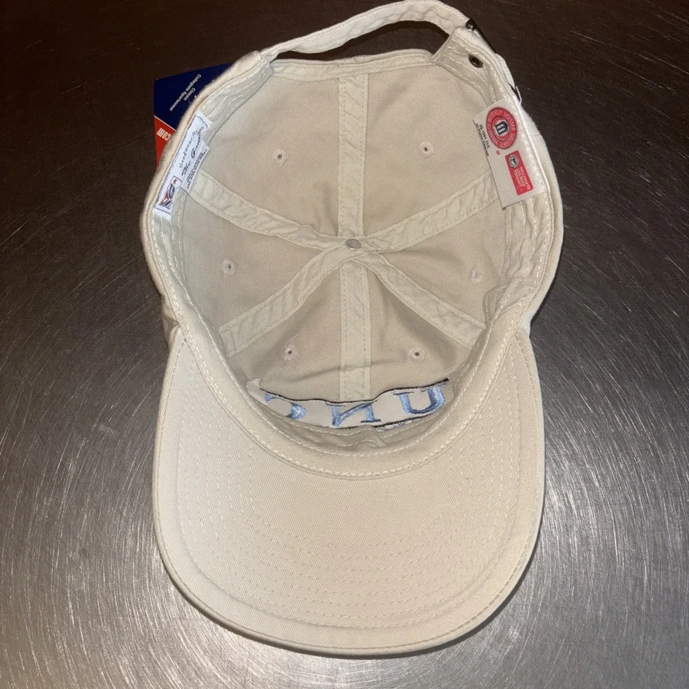 NWT‎ North Carolina Tarheels Dad Hat Cap Tan The Game Split Bar UNC 90s Vintage
