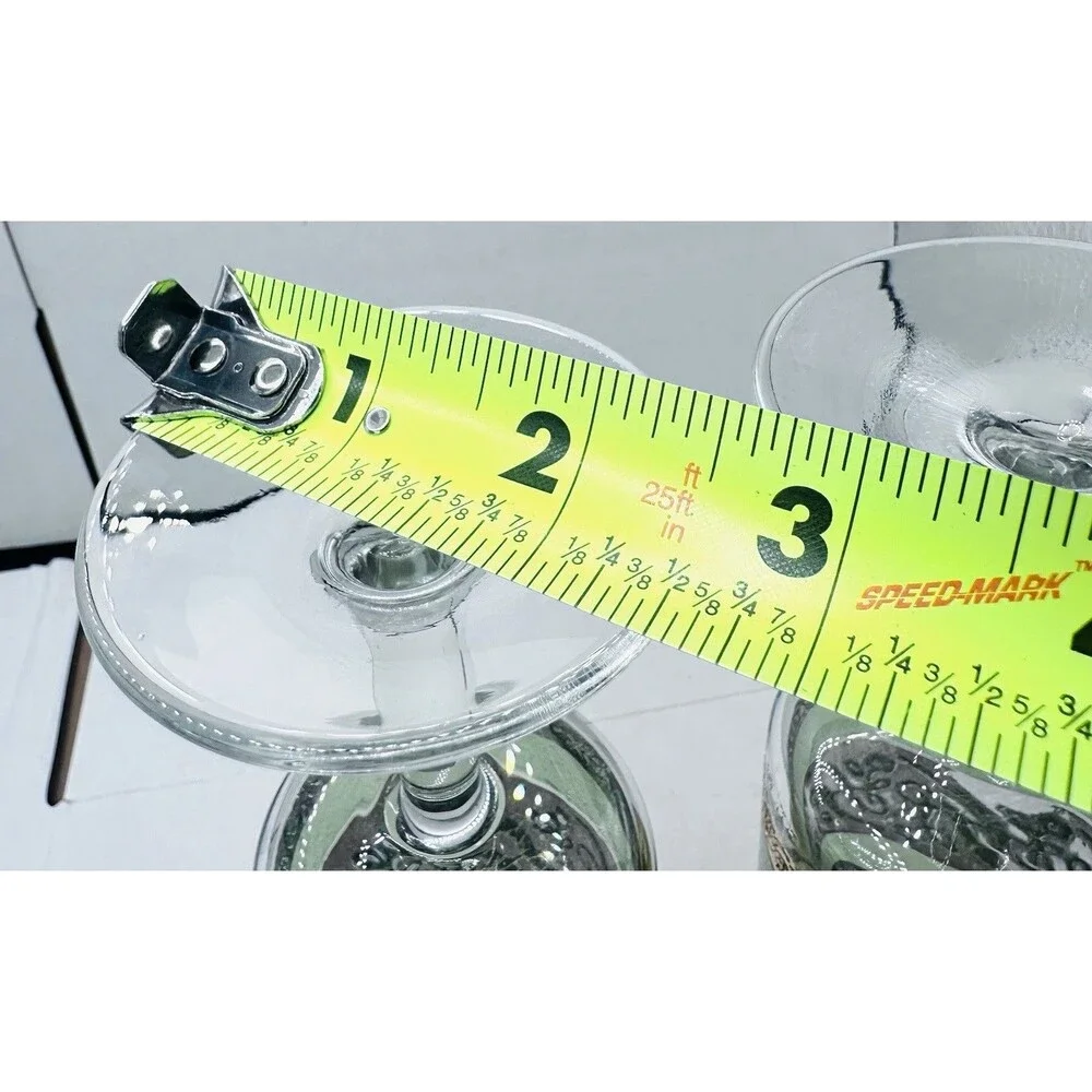 Culver Starlyte Stemmed Cordial Shot Glasses  22k Gold Green