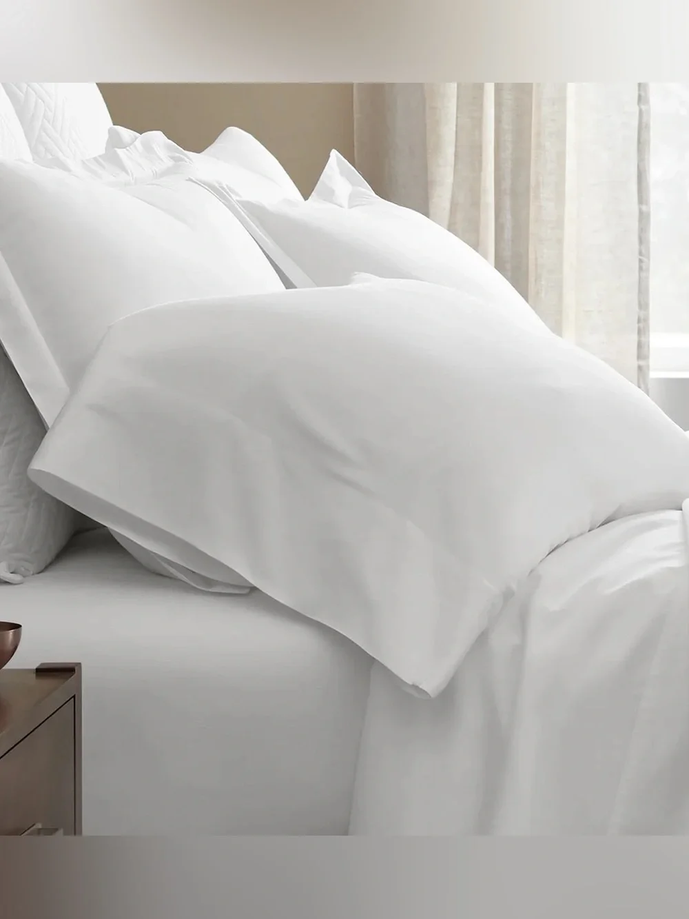 New 2 KING Boll & branch signature Classic White Pillowcases - Soft Home