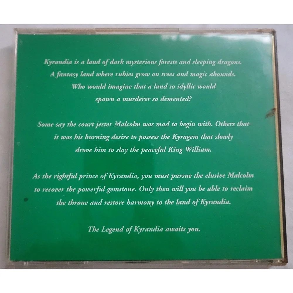The Legend of Kyrandia Book One PC CD-ROM 1992‎ Westwood Studios Retro RPG