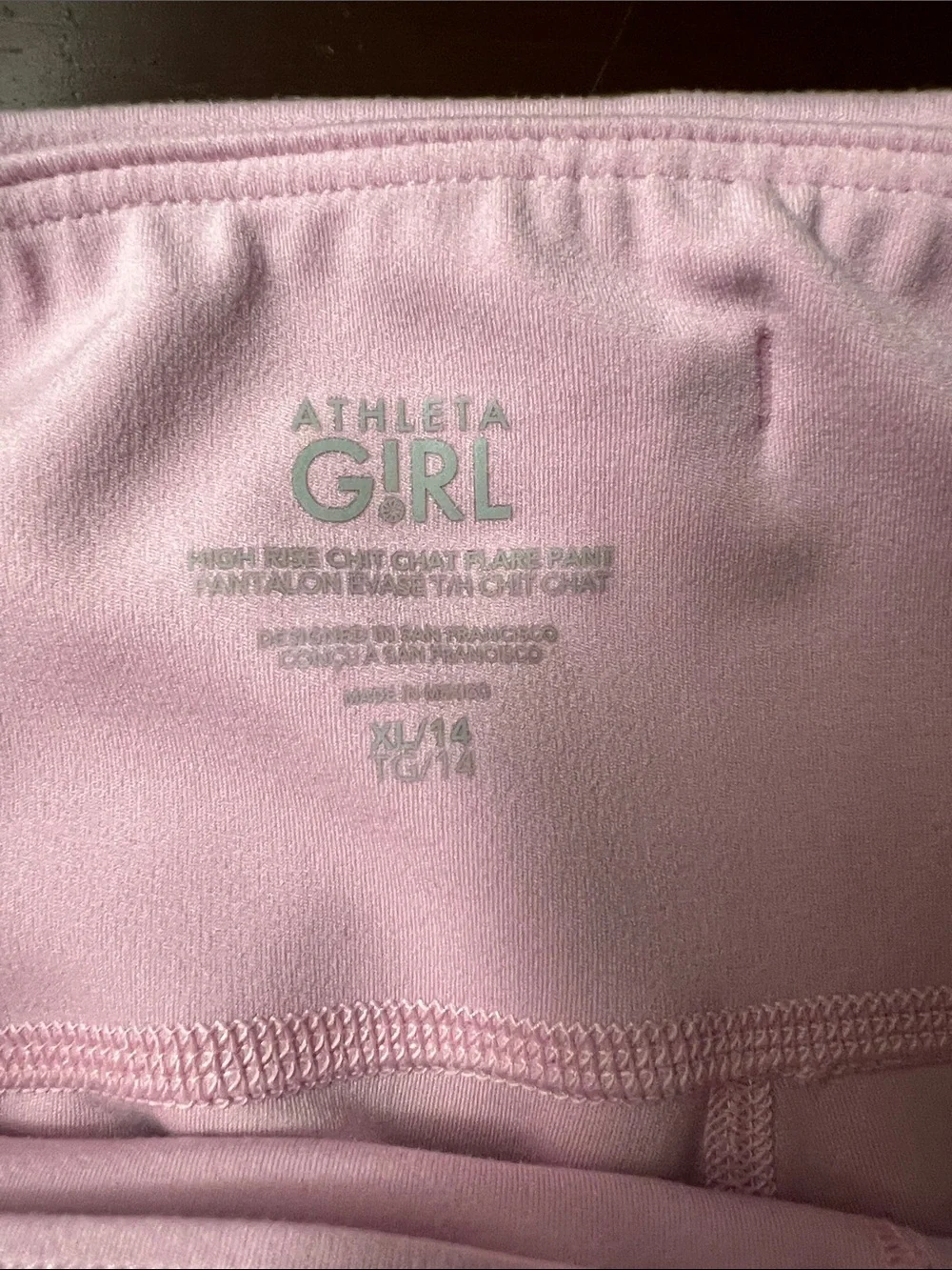 Athleta Girls' Light Pink Flare Active Pants