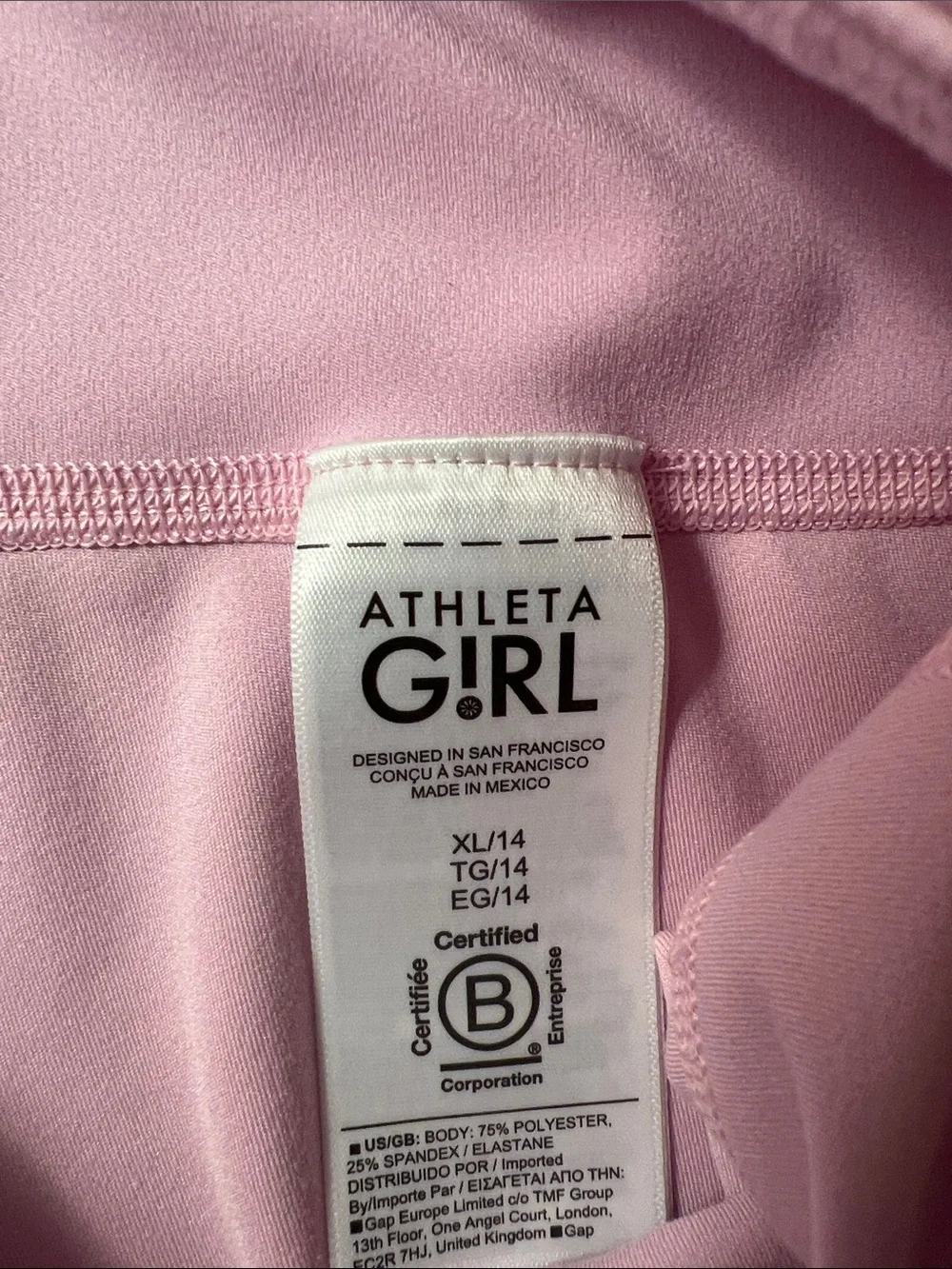 Athleta Girls' Light Pink Flare Active Pants