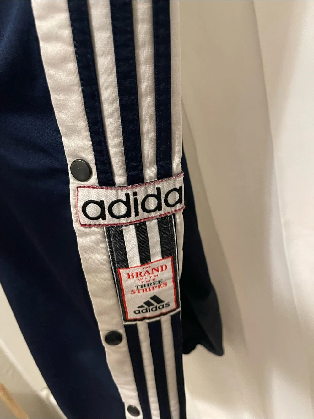 Vintage Adidas Baggy Dazzle Basketball Snap Tear Away Pants L - XL Y2K Shiny
